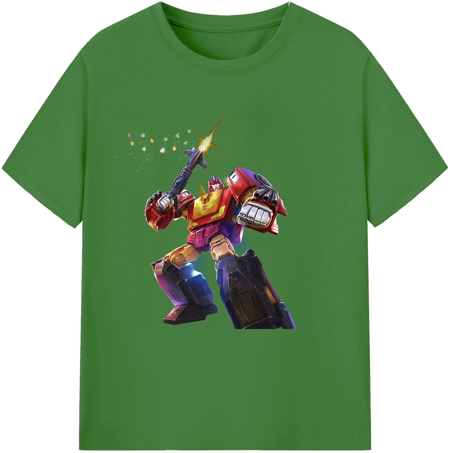 （画像用） Transformers トランスフォーマー レディースカジュアルプリントTシャツ（綿100％）